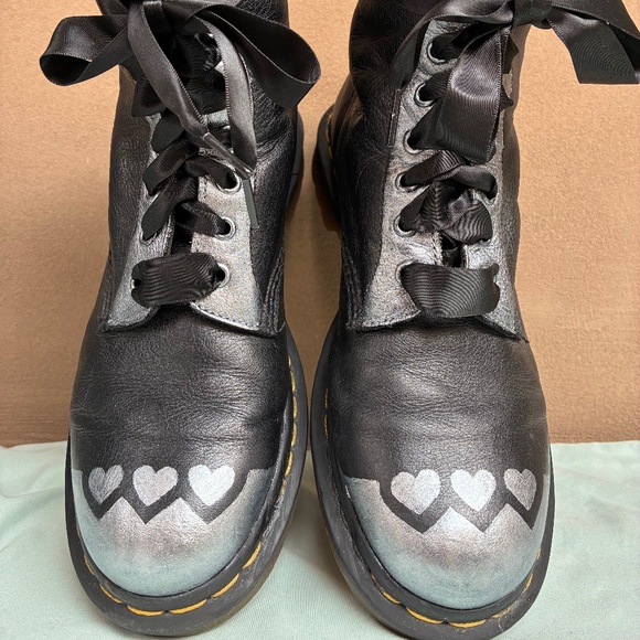 Dr. Martens Shoes - 🖤 LUV @ 1ST SIGHT 🖤 Custom Hand Painted Doc Martens